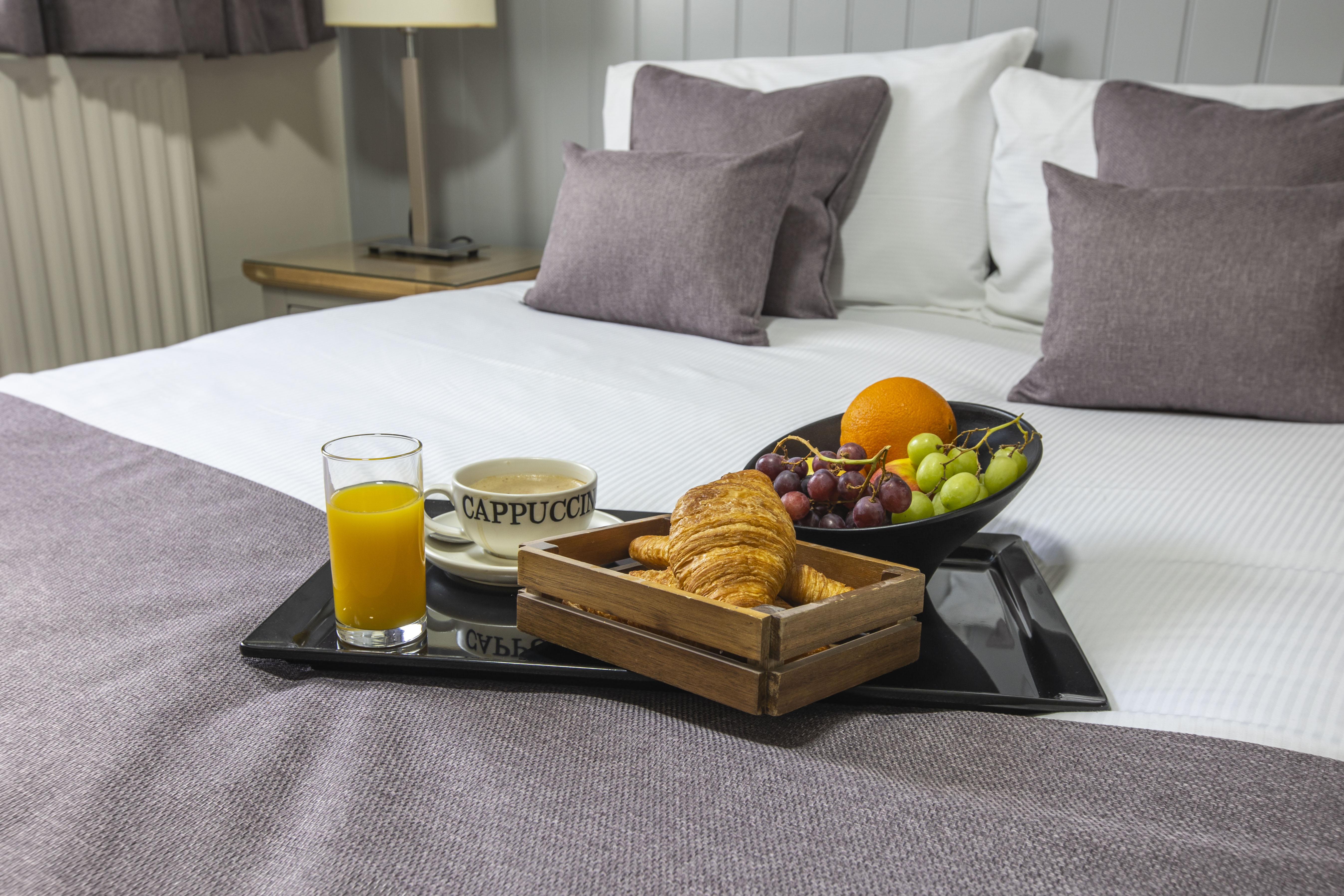 Bed With Breakfast Tray